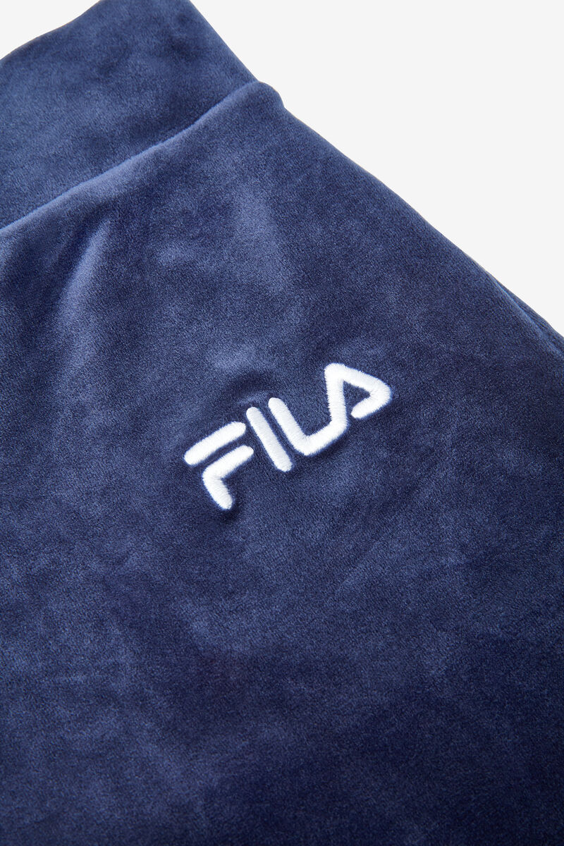 Navy Women's Fila Sara Velour Jogger Pants | aIwcaFOUY73