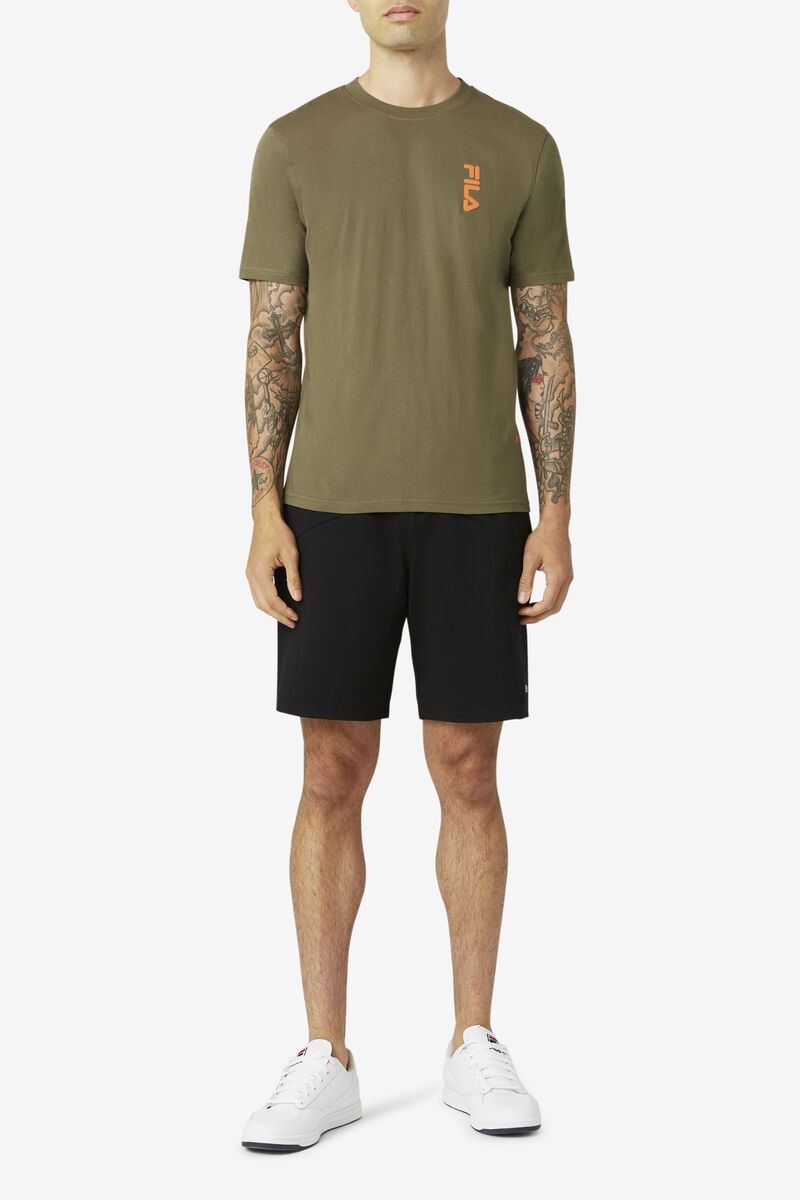 Olive Men's Fila Deckhand T Shirts | wEb4TGKYHA5