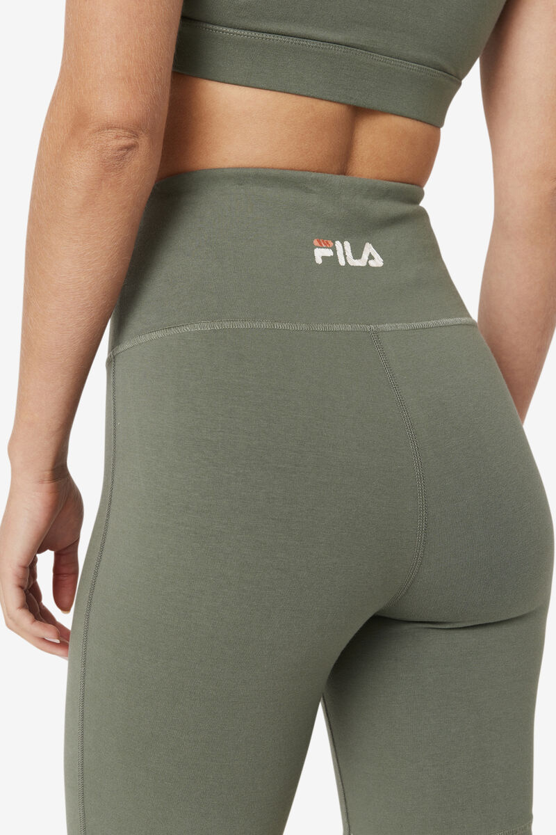 Olive Women's Fila Marlowe High Rise Bike Short Shorts | kYX9wwpEwIw