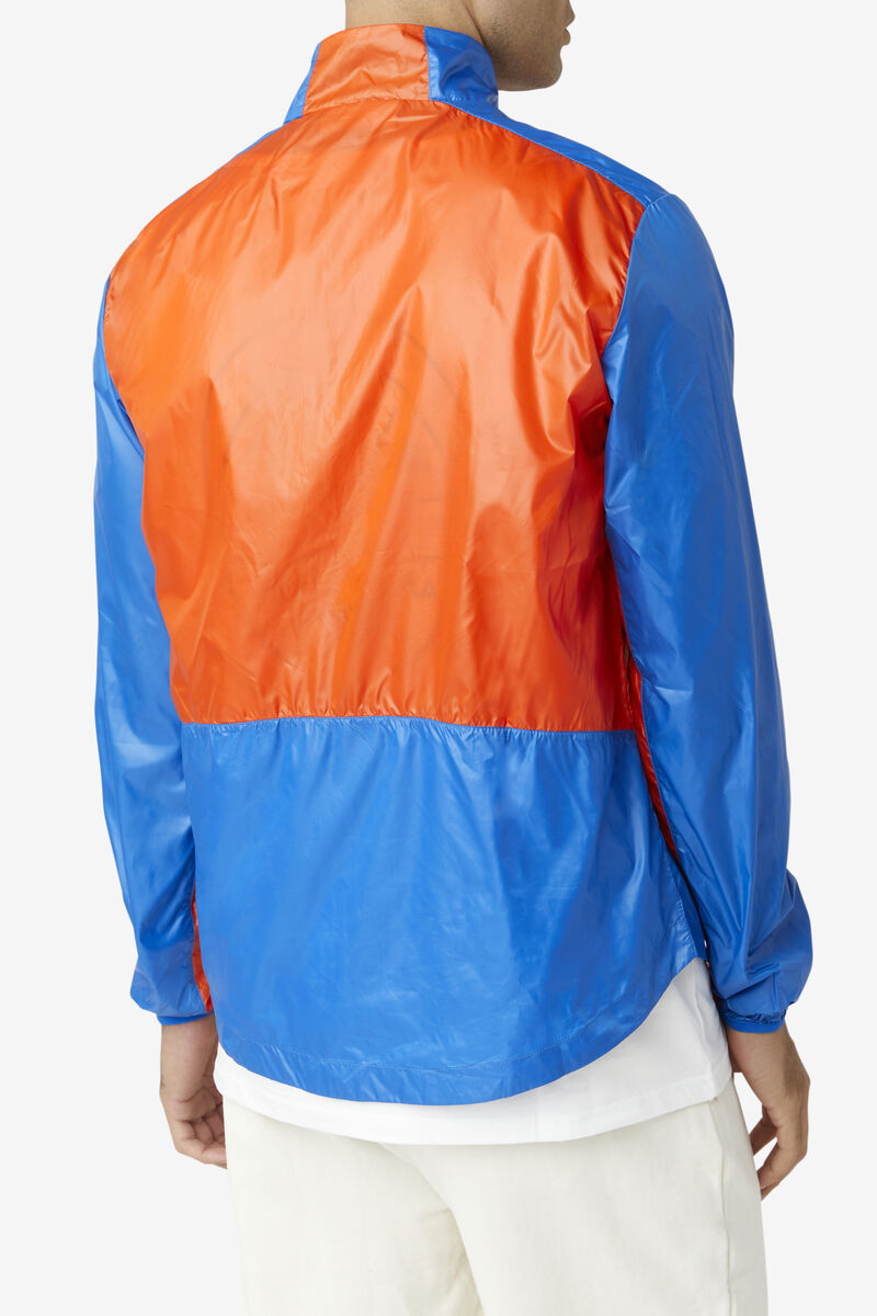 Orange / Blue / Lemon Men's Fila Pinnacle Jacket Jackets | GlEsenXzy2X