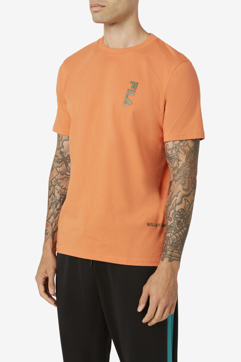 Orange Men's Fila Deckhand T Shirts | xWaJvSV658q