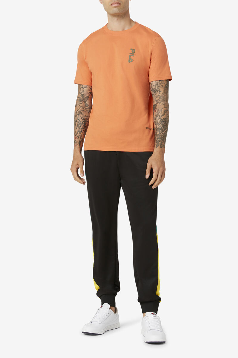 Orange Men's Fila Deckhand T Shirts | xWaJvSV658q