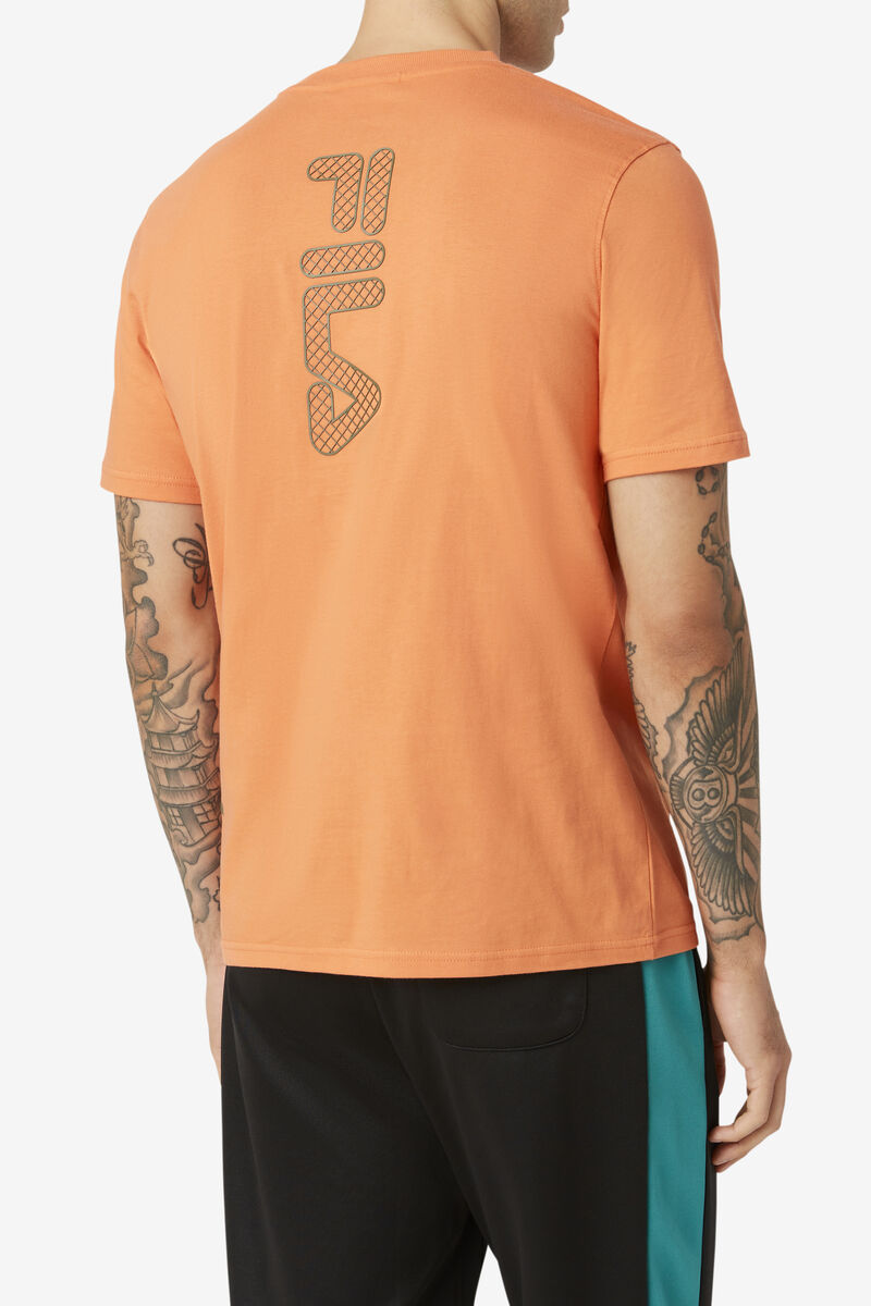 Orange Men's Fila Deckhand T Shirts | xWaJvSV658q