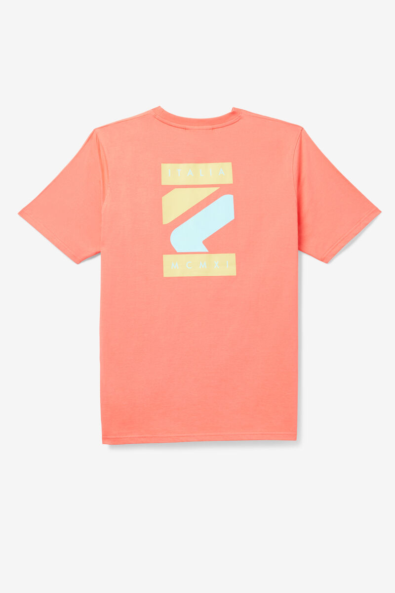 Orange Men's Fila Quartz T Shirts | jir5LFetFks