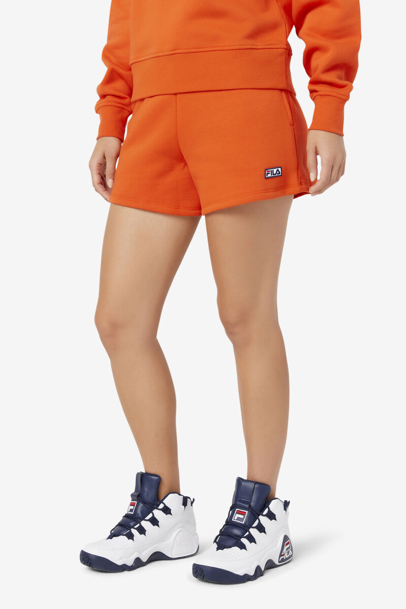 Orange Women's Fila Diara High Rise Short Shorts | QUub1sJqdo4