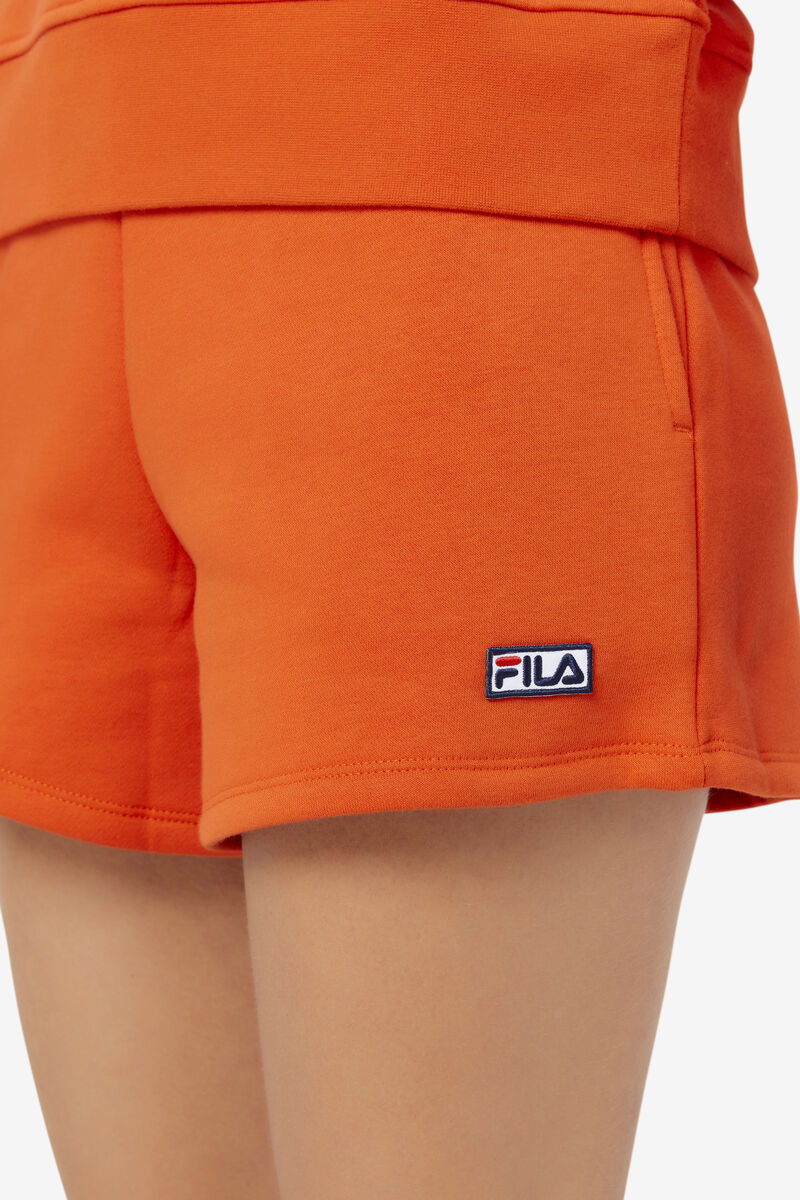 Orange Women's Fila Diara High Rise Short Shorts | QUub1sJqdo4