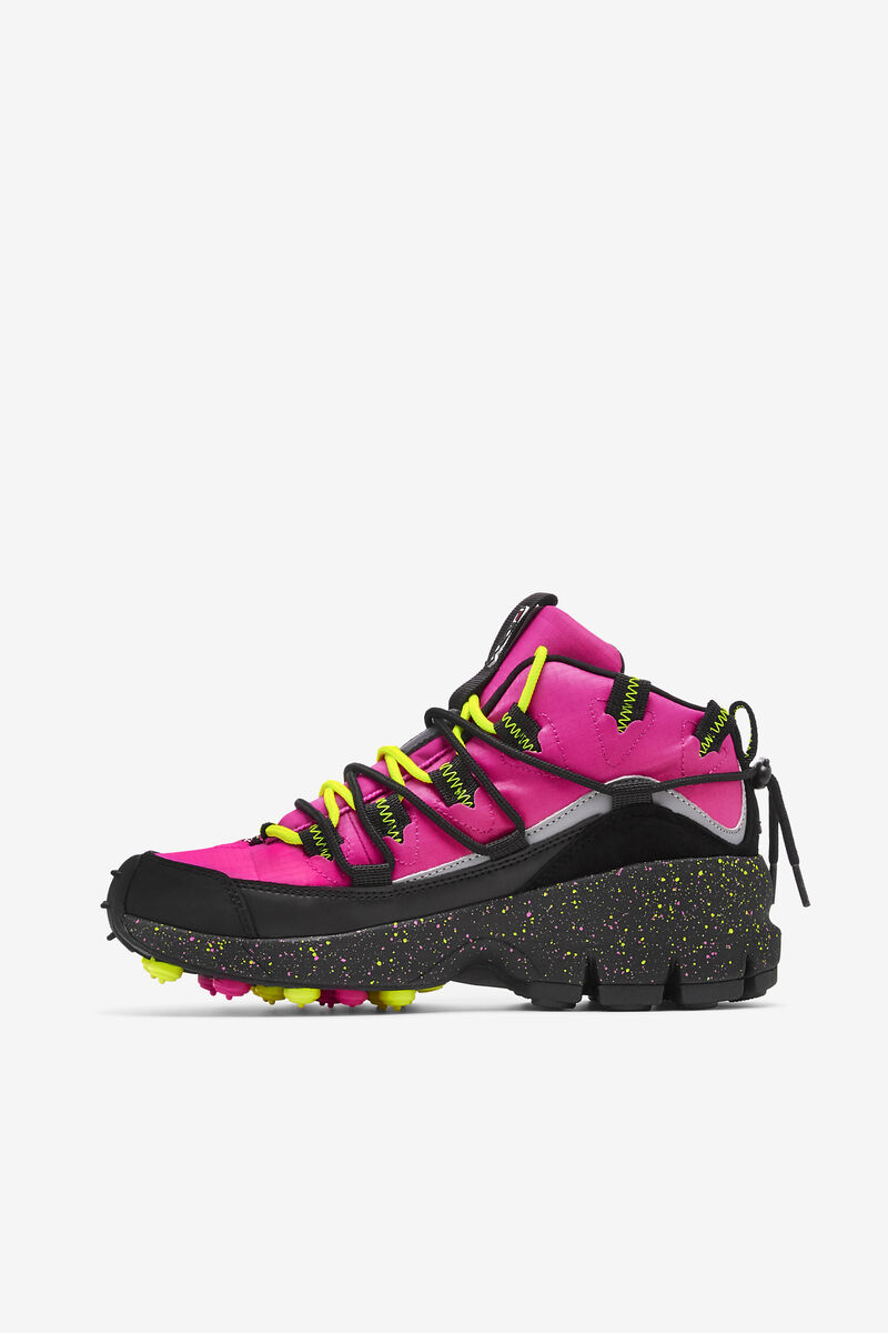 Pink / Black / Yellow Women's Fila Grant Hill 1 X Trailpacer Trainers | mPDtIfmjvtD