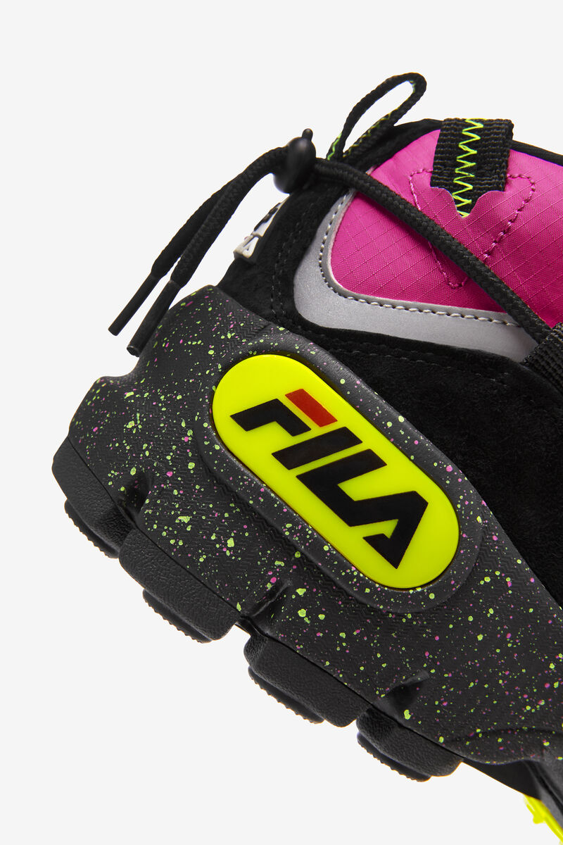 Pink / Black / Yellow Women's Fila Grant Hill 1 X Trailpacer Trainers | mPDtIfmjvtD