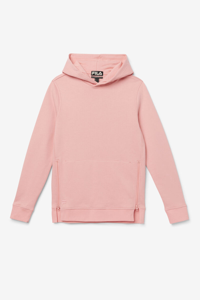 Pink Men\'s Fila Maddox Pullover Hoodie Hoodies | QS7jbPCzEkH