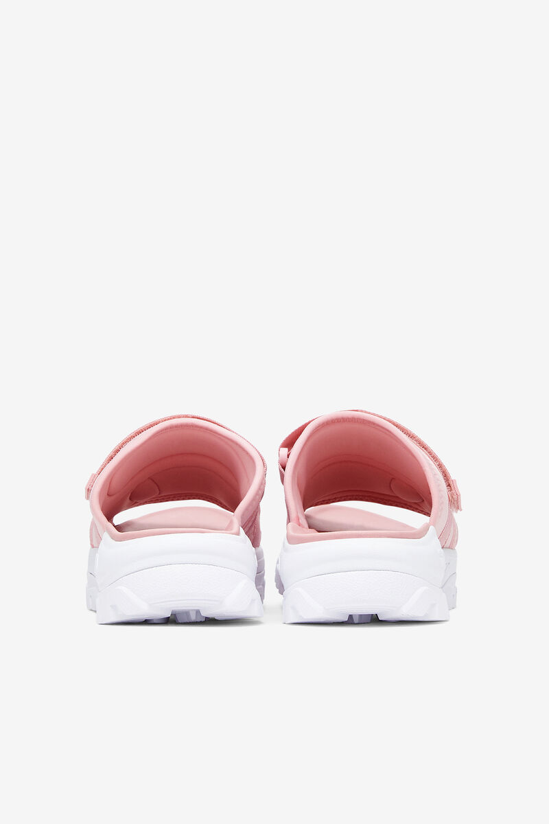 Pink / Pink / White Women's Fila Outdoor Slide Slides | S3l1ibIHP6E