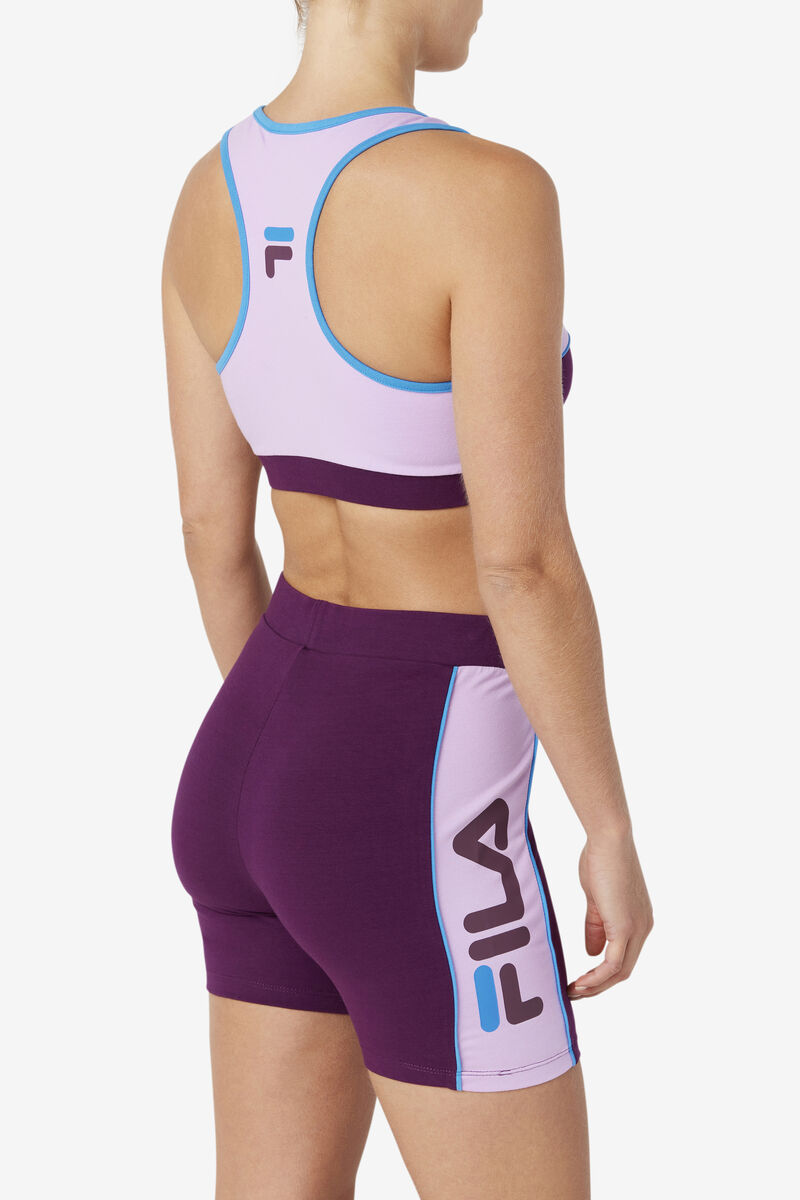 Pink / Purple Women's Fila Kairi Bra Top Sports Bra | Lz95xkHE3mQ