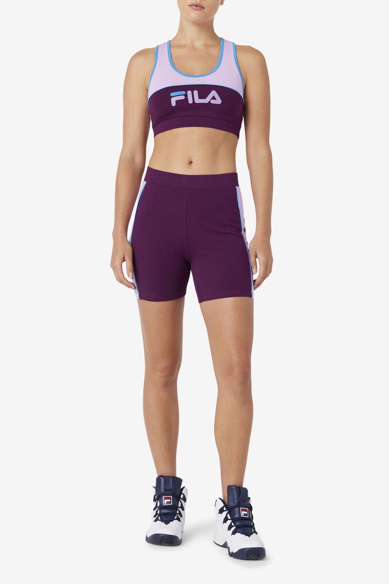 Pink / Purple Women's Fila Kairi Bra Top Sports Bra | Lz95xkHE3mQ