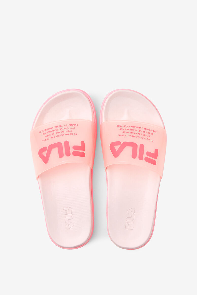 Pink Women's Fila Drifter Luxe Clear Sandals | A9yVARe2JK1