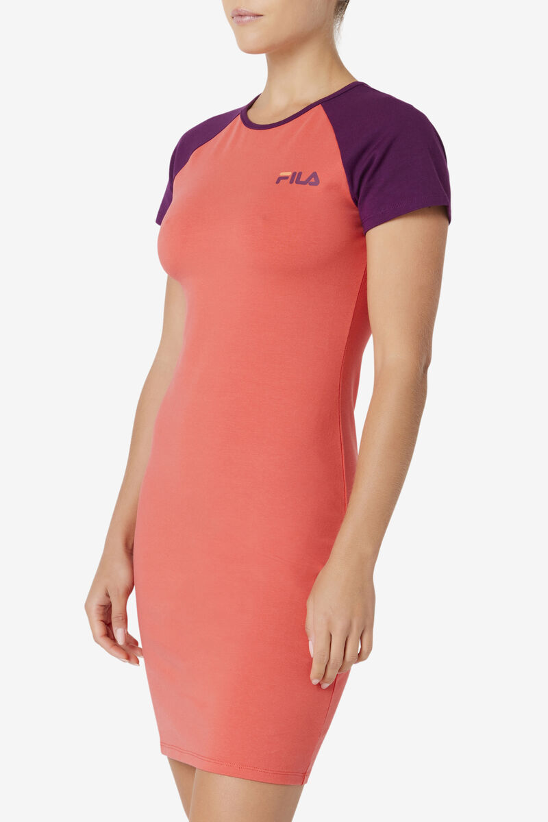 Pink Women's Fila Kyra Dress Dresses | W3JMegbwXsI