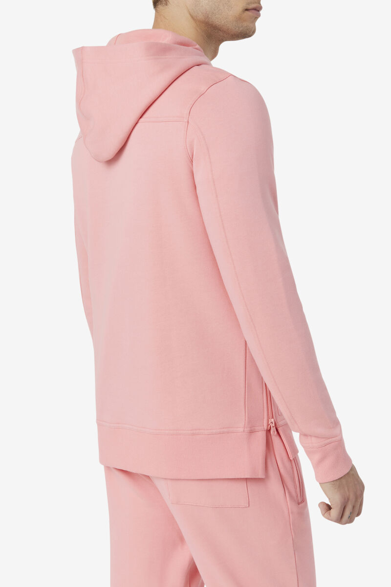 Pink Women's Fila Maddox Pullover Hoodie Hoodies | qsgPiLsLbvU