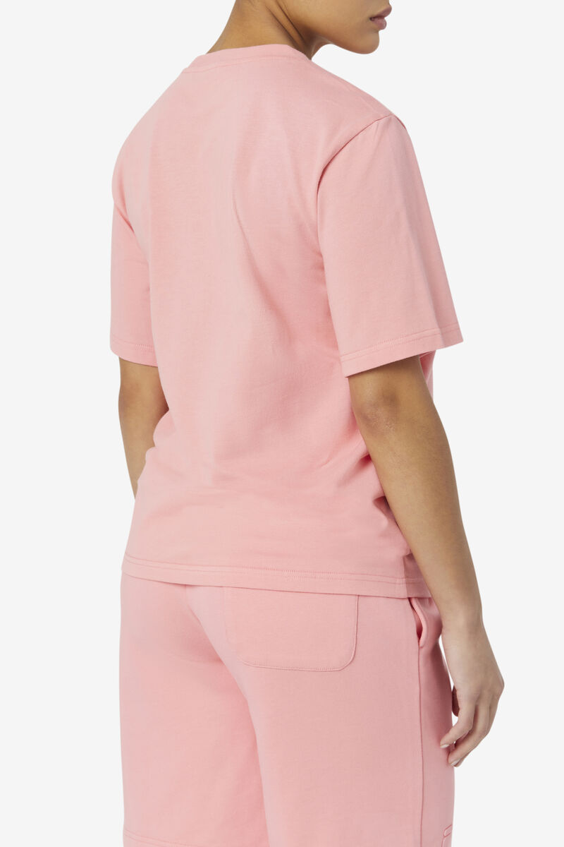 Pink Women's Fila Vinny T Shirts | ix2eRVfrXoN