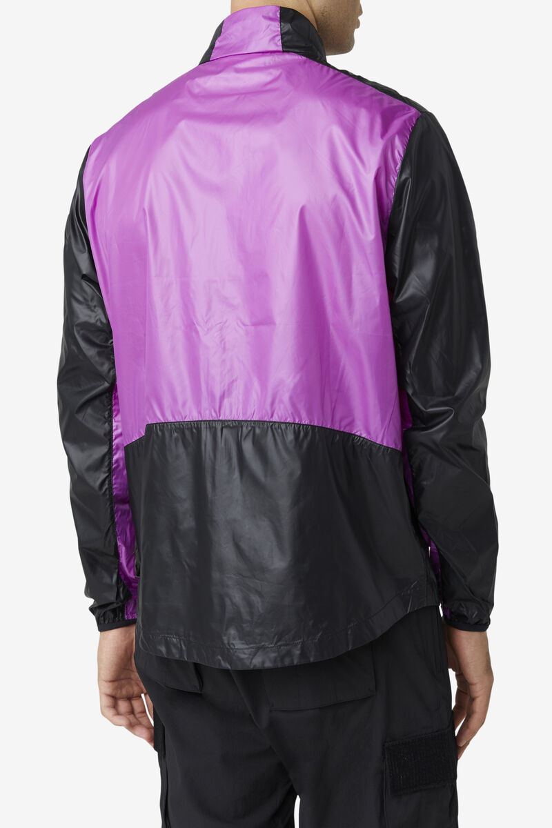 Purple / Black / Green Men's Fila Pinnacle Jacket Jackets | 4Hjc7zCcltr