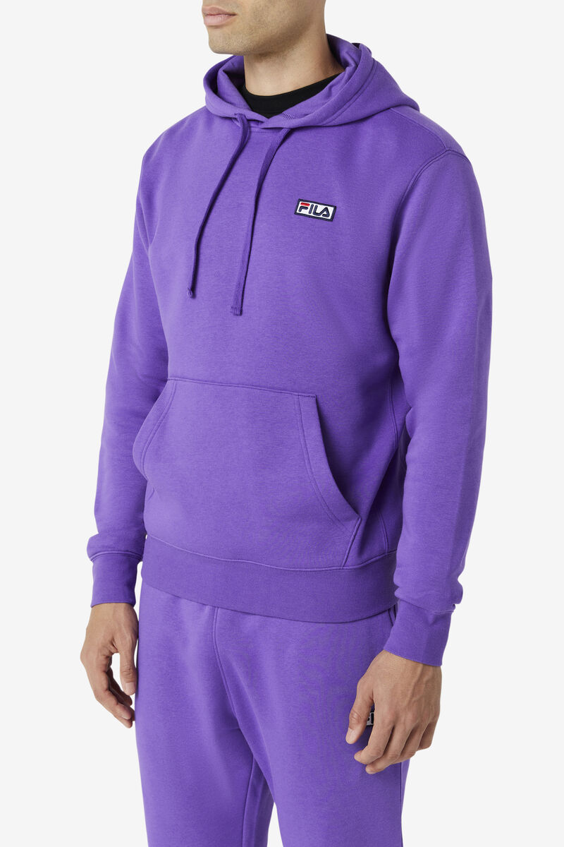 Purple Men's Fila Algot Hoodie Hoodies | 1lRZV39Fq7I