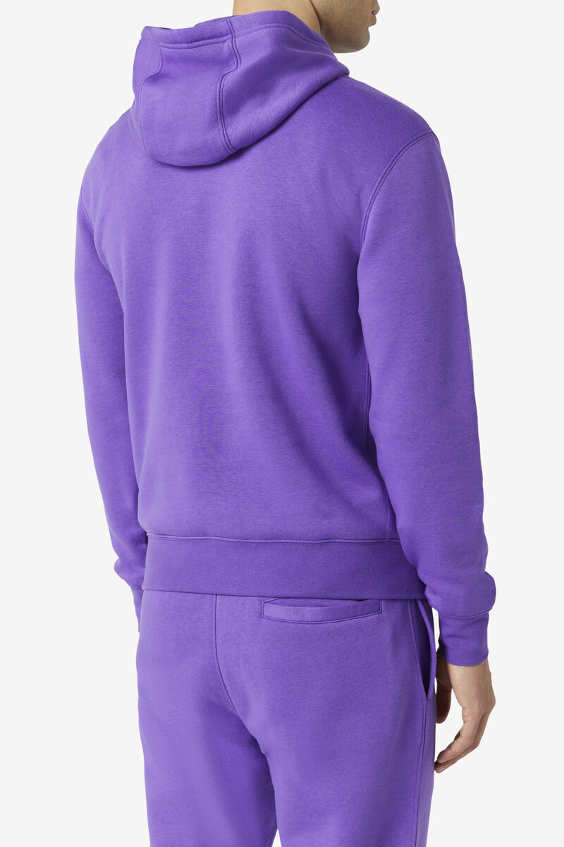 Purple Men's Fila Algot Hoodie Hoodies | 1lRZV39Fq7I