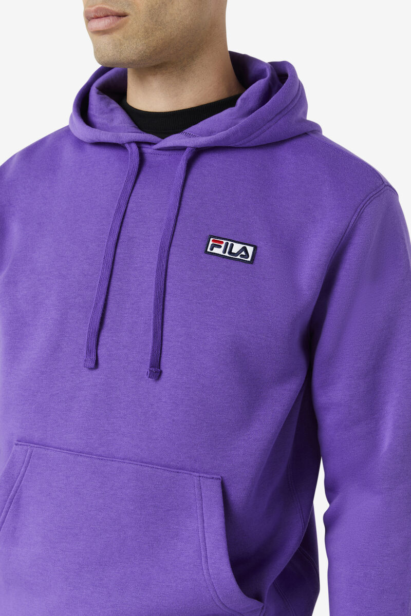 Purple Men's Fila Algot Hoodie Hoodies | 1lRZV39Fq7I