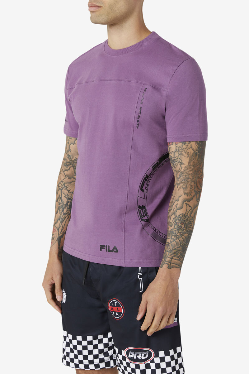 Purple Men's Fila Deltalife Graphic T Shirts | oe2xNNUwW3D