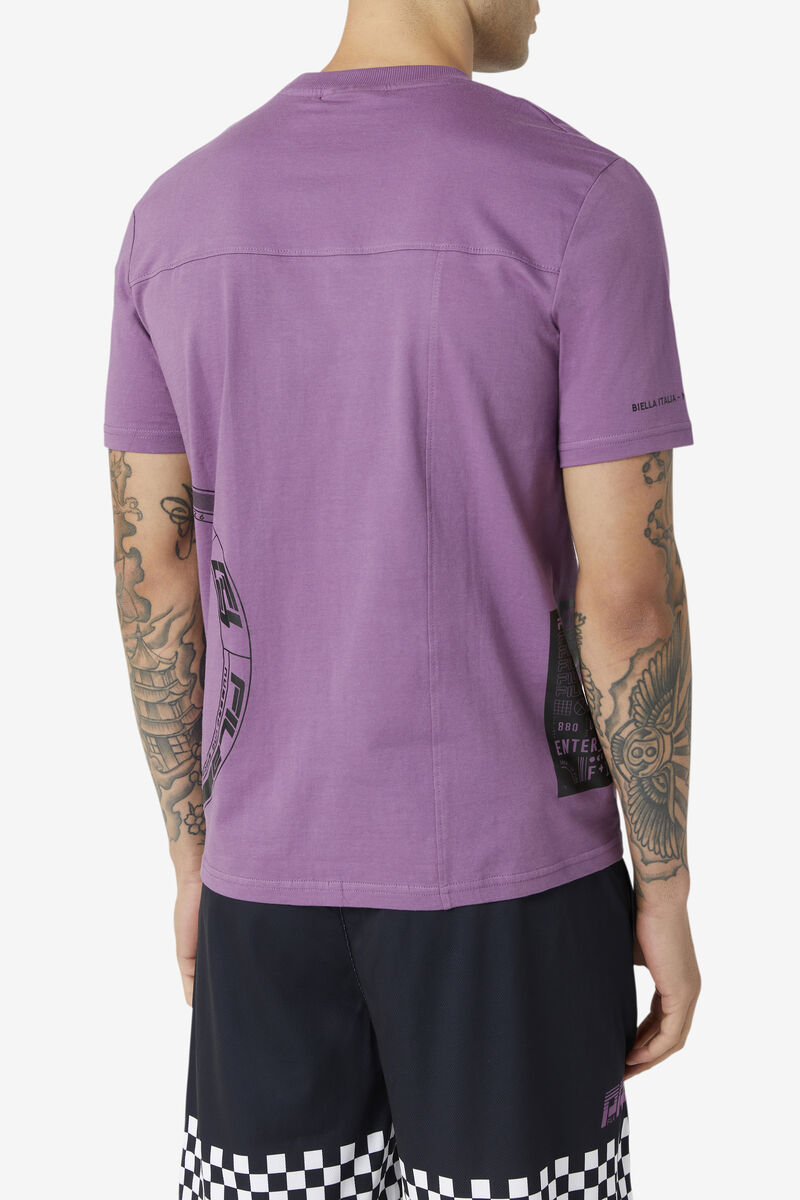 Purple Men's Fila Deltalife Graphic T Shirts | oe2xNNUwW3D