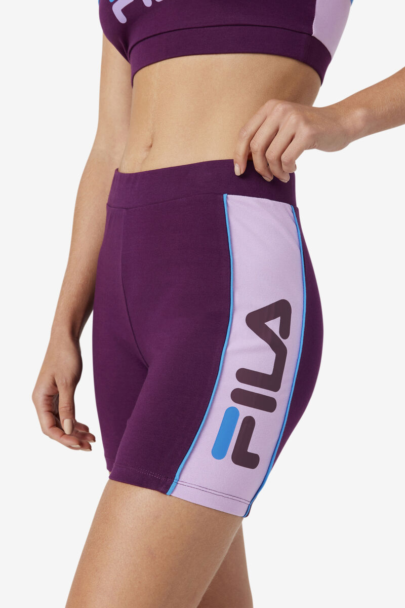 Purple Women's Fila Davina Bike Short Shorts | uS3gQdmU7Rl