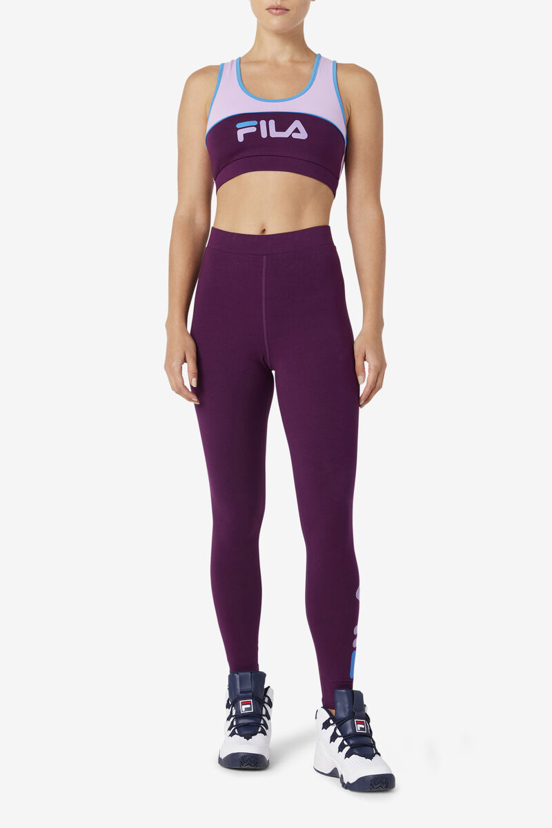 Purple Women's Fila Elora Legging Leggings | w6mbKel4NPD