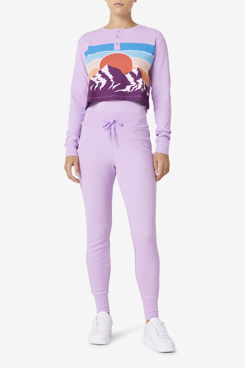 Purple Women's Fila Jordyn Thermal Jogger Tracksuits | ApbNdizqACs