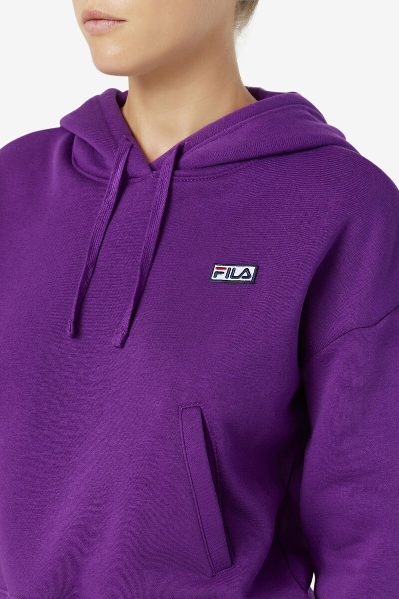 Purple Women's Fila Marina Hoodie Hoodies | SxQany2OETd