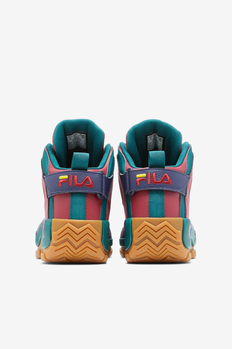 Red / Green / Yellow Men's Fila Grant Hill 2 Basketball Shoes | YJBzRsr1DpE