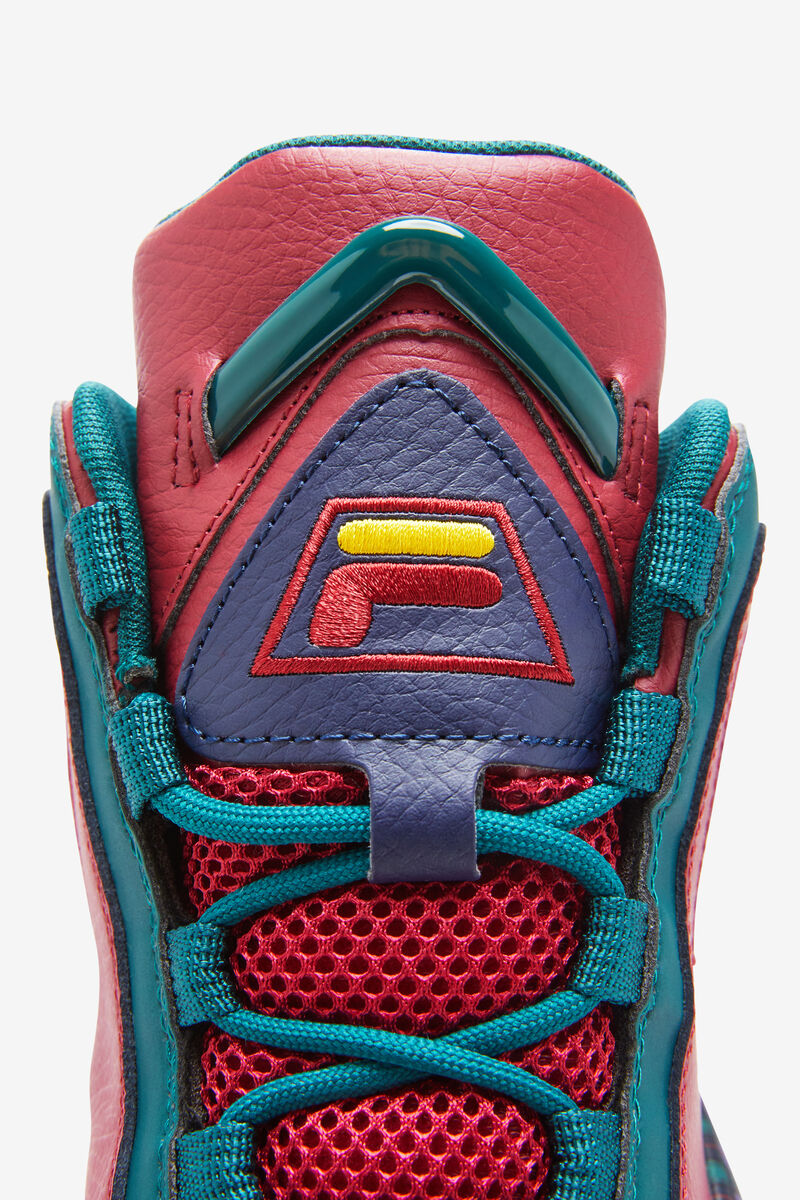 Red / Green / Yellow Men's Fila Grant Hill 2 Basketball Shoes | YJBzRsr1DpE