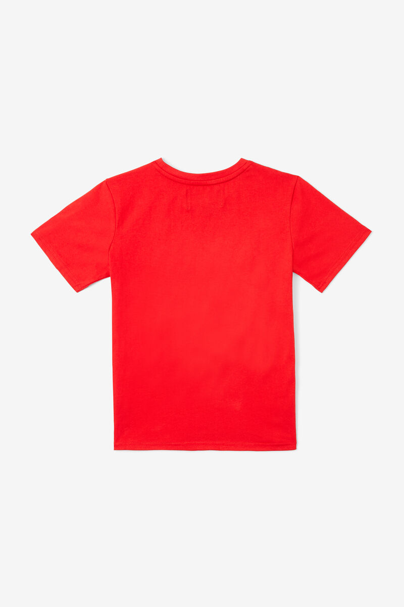 Red Kids' Fila 3d Logo T Shirts | av1CCrRN4NJ