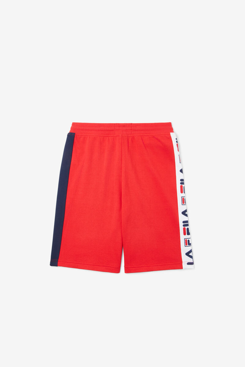 Red Kids\' Fila Logo Short Shorts | fQRP1q5rkru