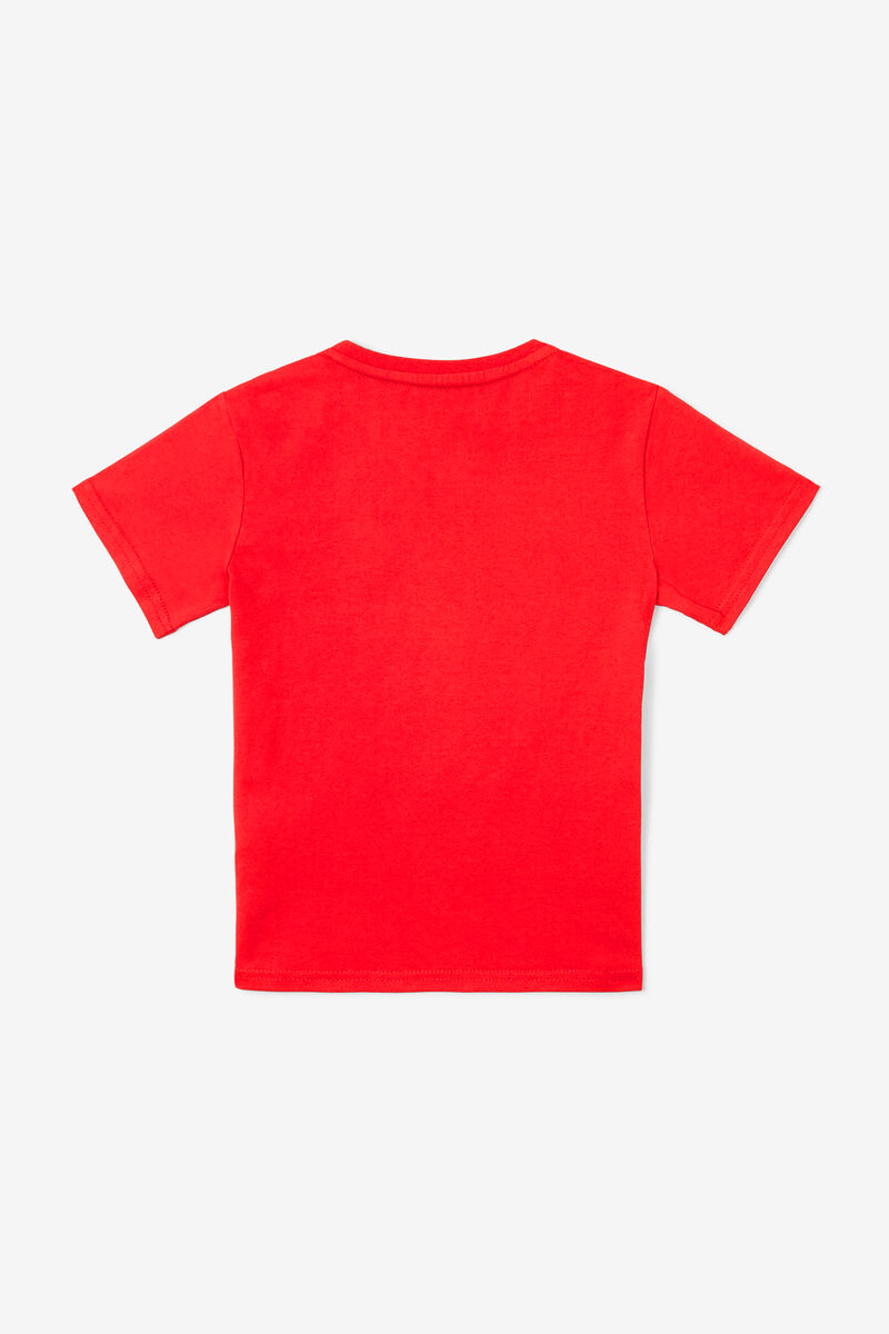 Red Kids' Fila Logo T Shirts | trs8WqN6r8t