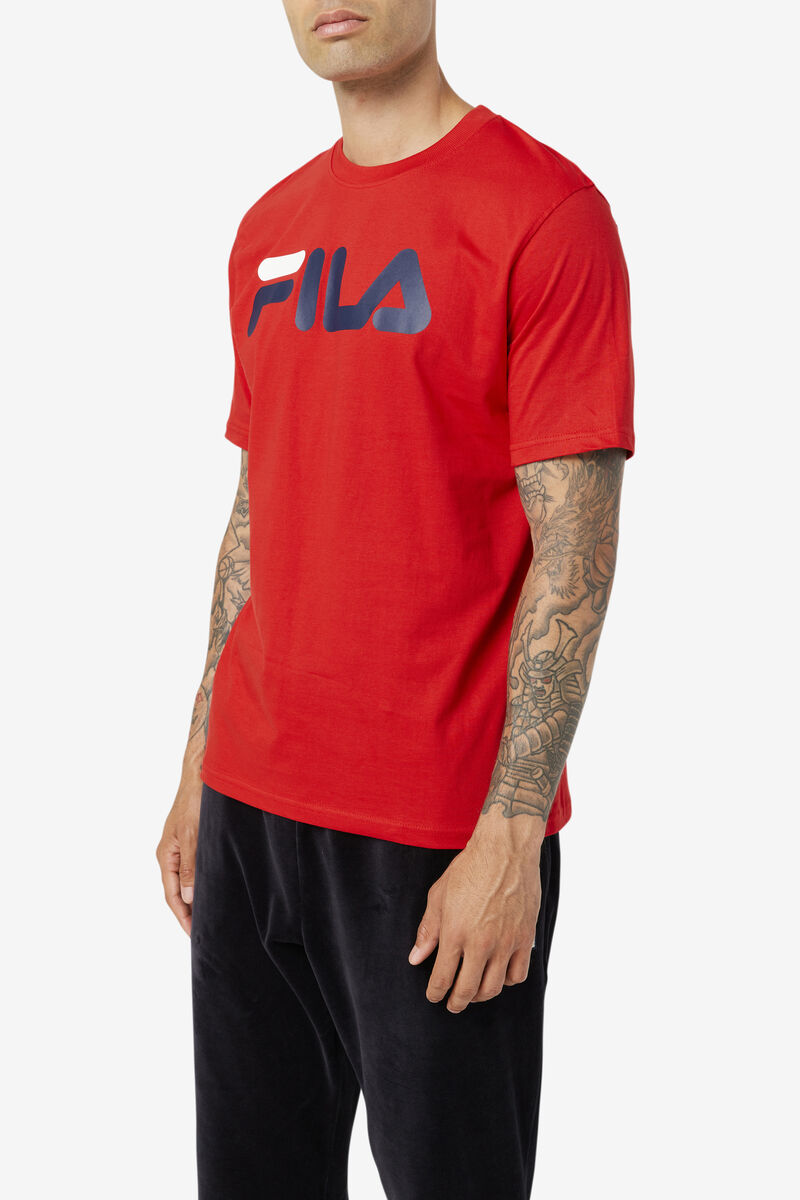 Red Men's Fila Eagle T Shirts | PsxcrgLMAyH