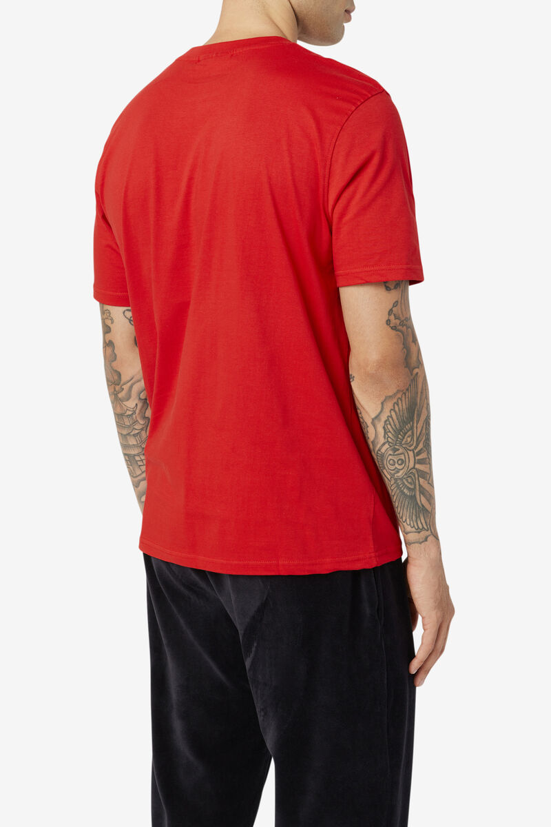 Red Men's Fila Eagle T Shirts | PsxcrgLMAyH