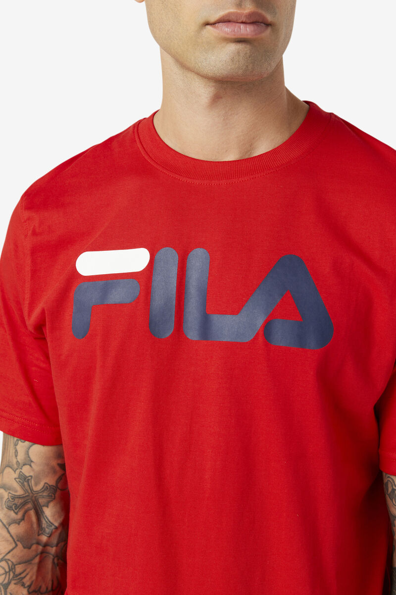 Red Men's Fila Eagle T Shirts | PsxcrgLMAyH