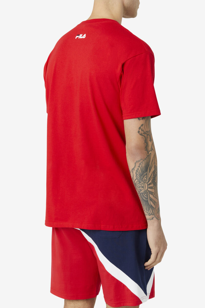 Red Men's Fila Love Atl T Shirts | Vd7exPnONha