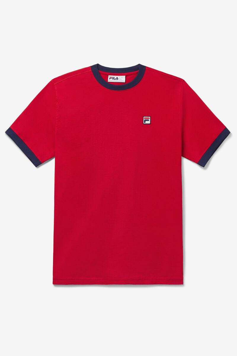 Red Men\'s Fila Marconi Ringer T Shirts | Zcyn5PS2vLx