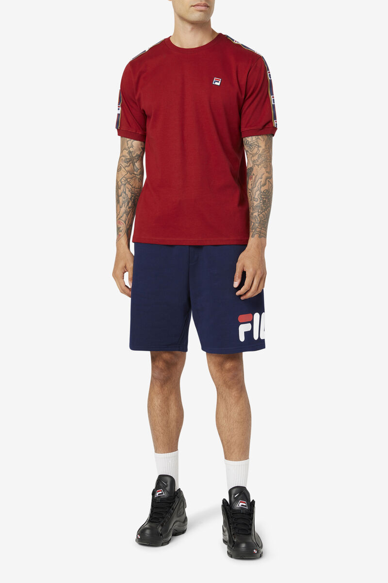 Red Men's Fila Oliver T Shirts | b1umOr9XxEf