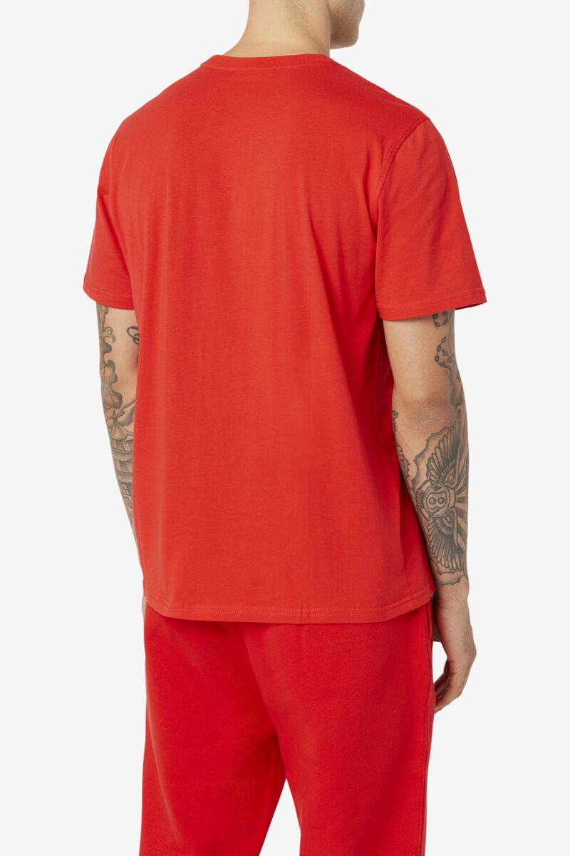 Red Men's Fila Skylar T Shirts | E13zN2ZlaMV