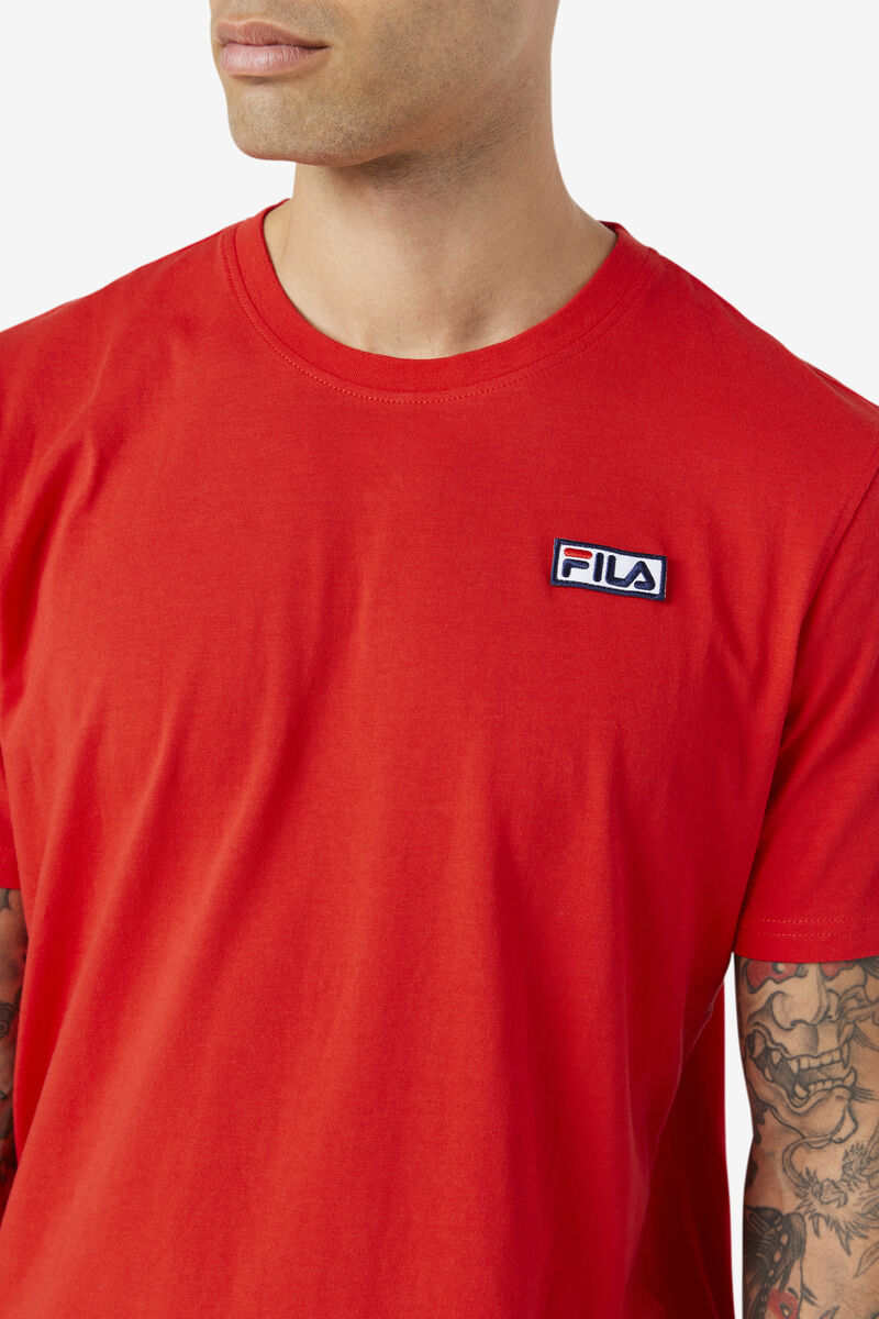 Red Men's Fila Skylar T Shirts | E13zN2ZlaMV