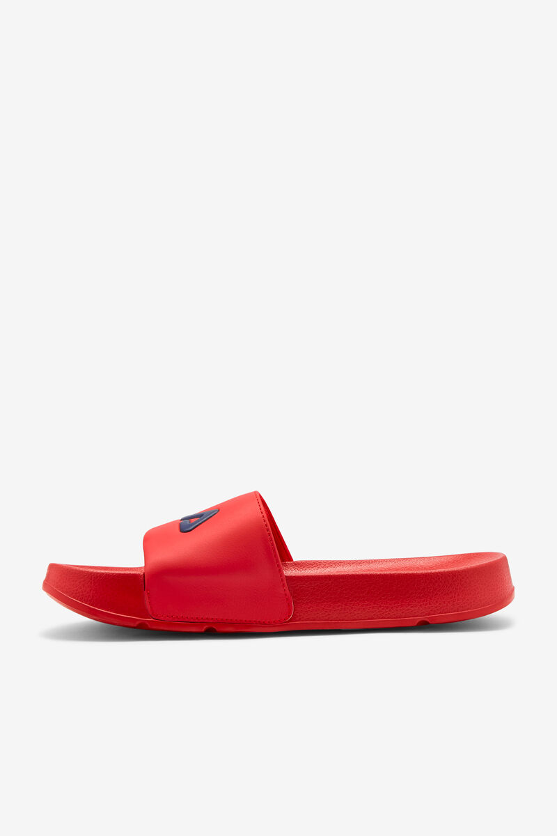 Red / Navy / White Men's Fila Drifter Sandals | ZGVbKvkiZxG