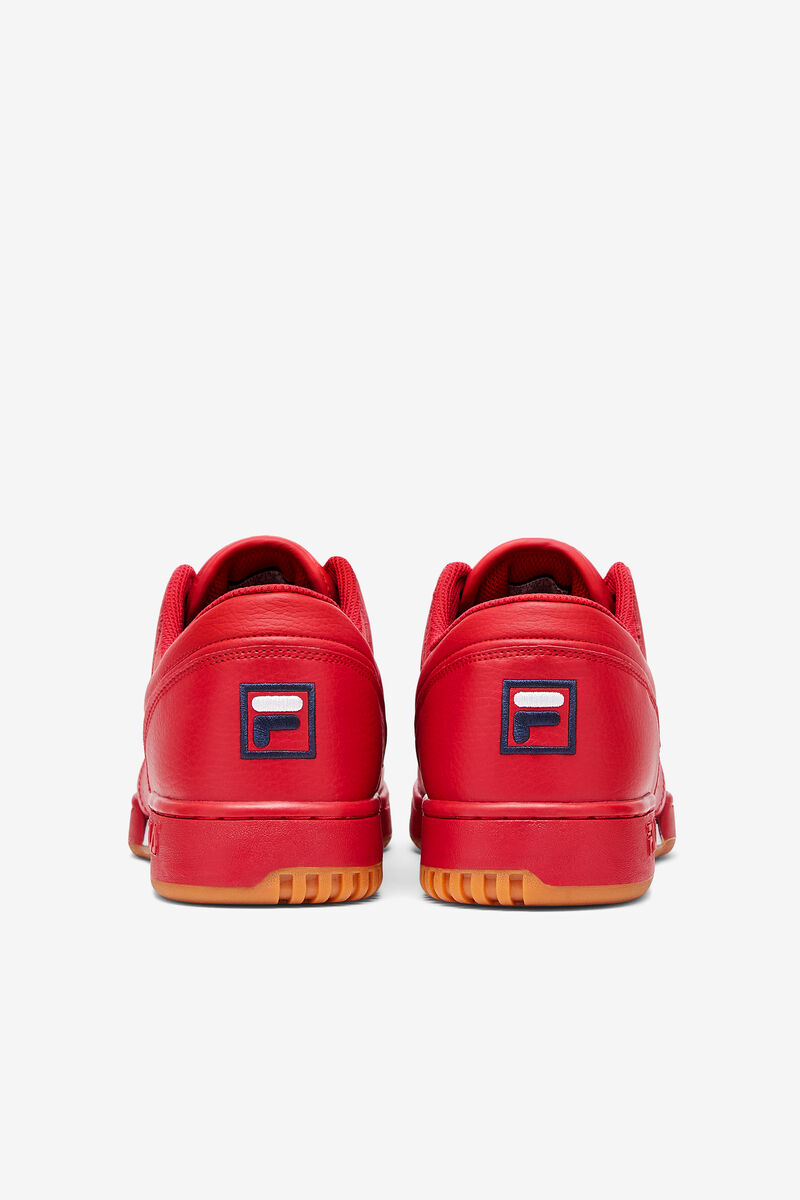 Red / Navy / White Men's Fila Original Fitness Flat Shoes | R3sLVn6DjHS