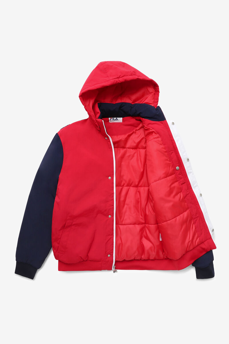 Red / Navy / White Men's Fila P1 Fila Tech Jacket Jackets | cvHbAbvhKYG