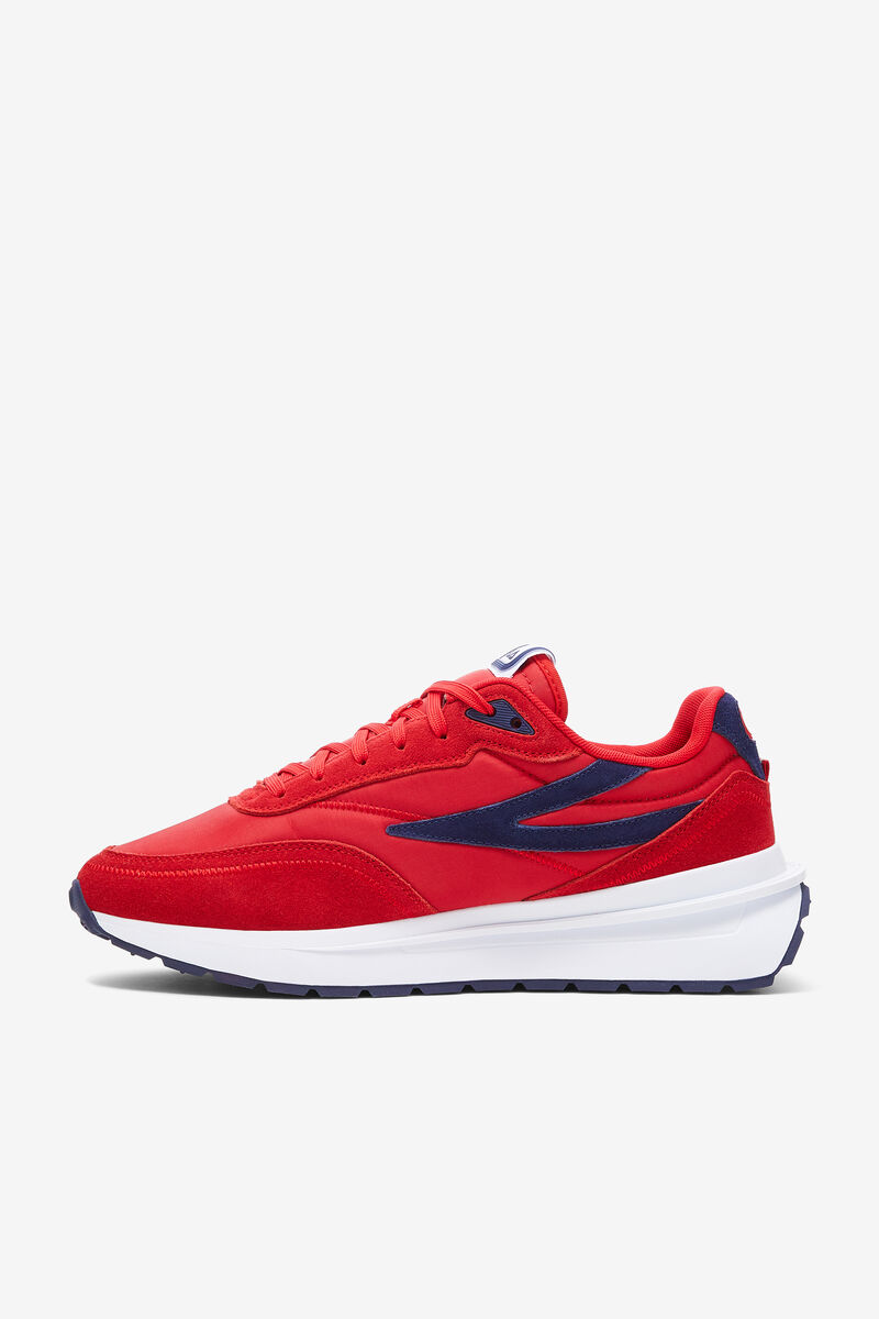 Red / Navy / White Men's Fila Renno Red 70s Sneaker | Fila Trainers | tVXuK77ItI9