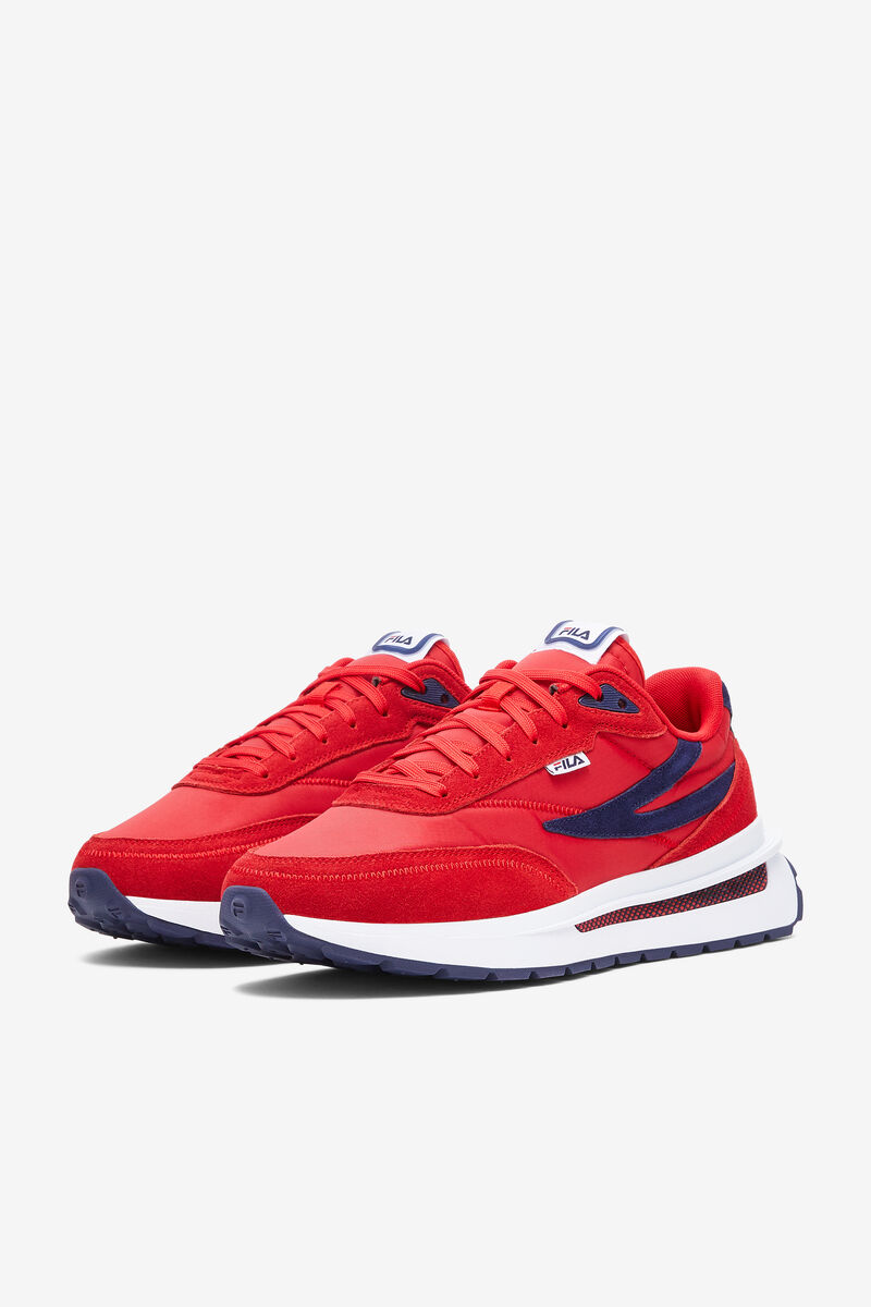 Red / Navy / White Men's Fila Renno Red 70s Sneaker | Fila Trainers | tVXuK77ItI9