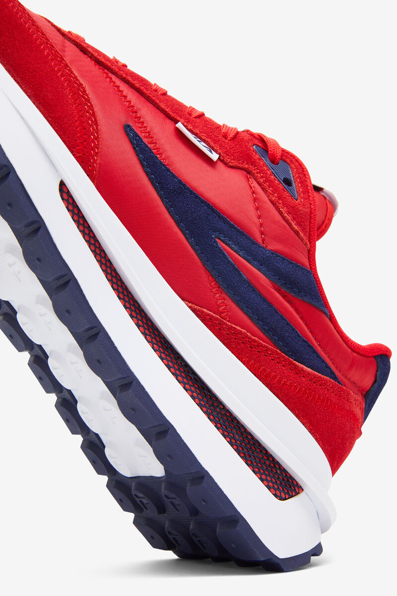 Red / Navy / White Men's Fila Renno Red 70s Sneaker | Fila Trainers | tVXuK77ItI9