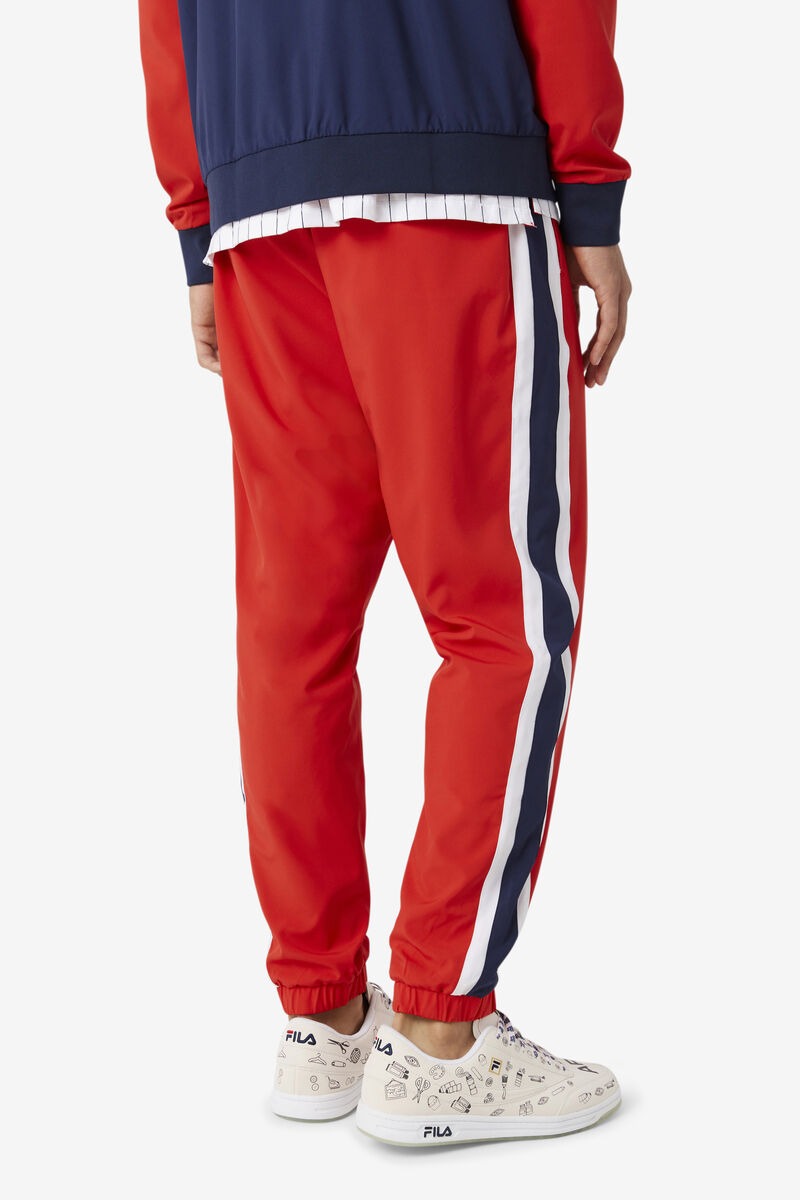 Red / Navy / White Women's Fila Fila X The Museum Track Pant Pants | CXFIFP954TR